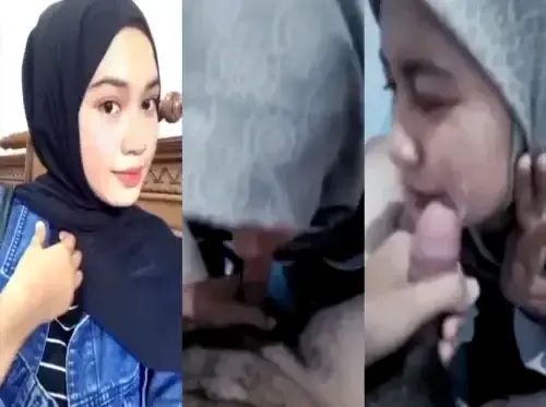 Hijabers Sepong Kontol Sampai Crotan di Muka Puas